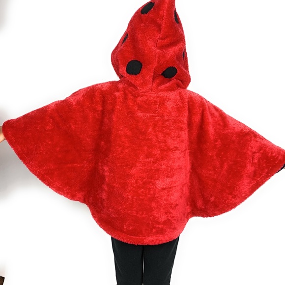 Ladybug hooded Poncho - Picture 8 of 10